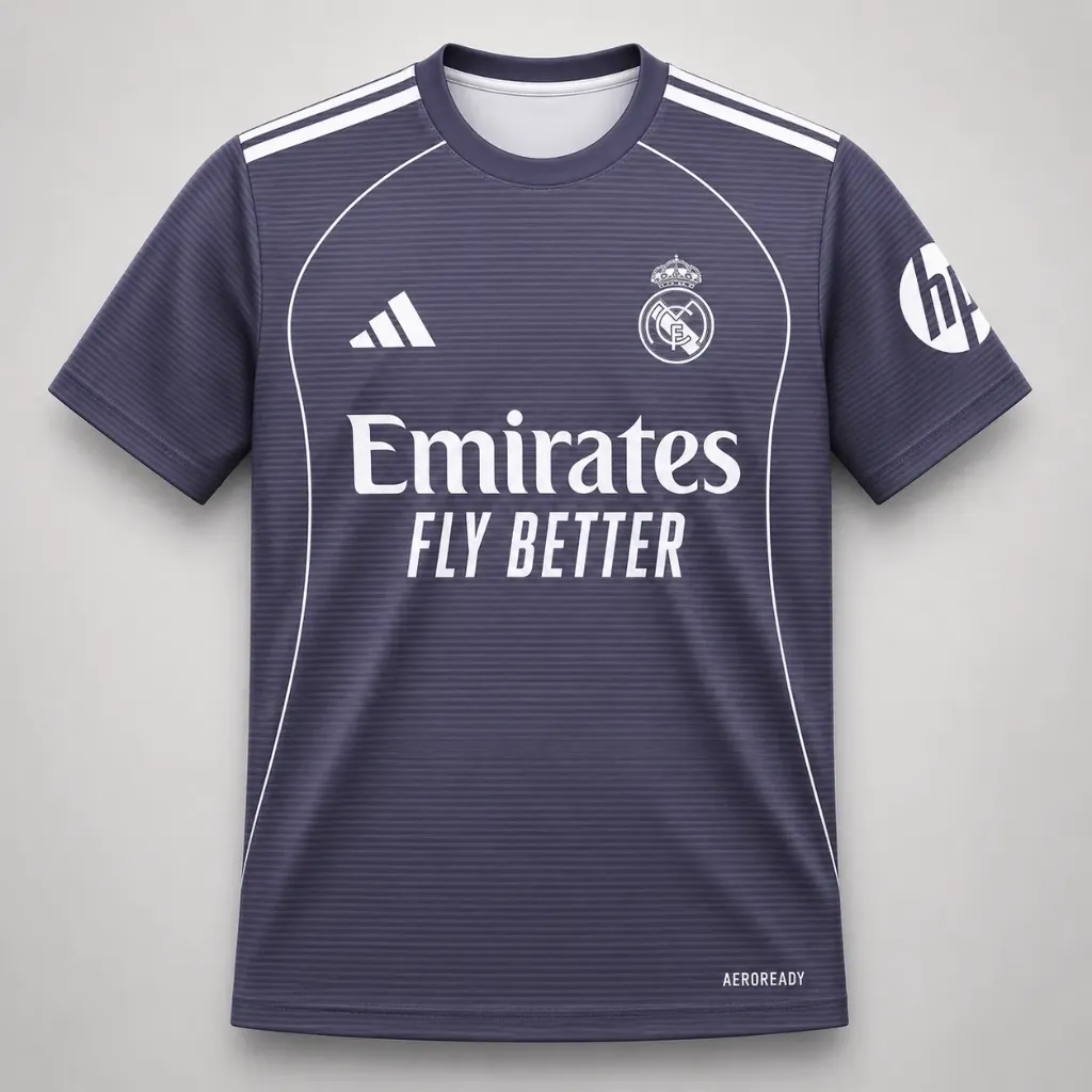 Real Madrid 2025/2026 Away Jersey (S)