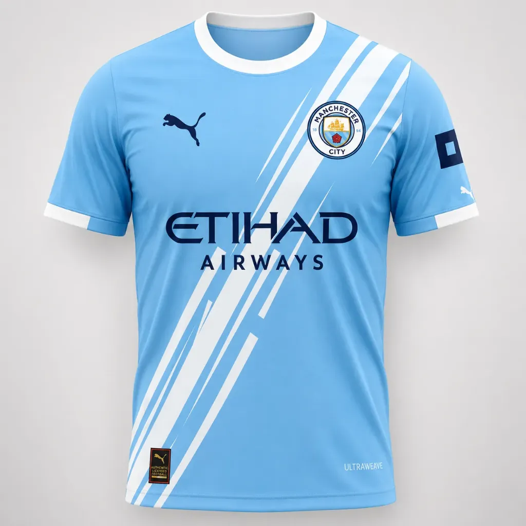 Manchester City 25/26 home replica jersey (S)