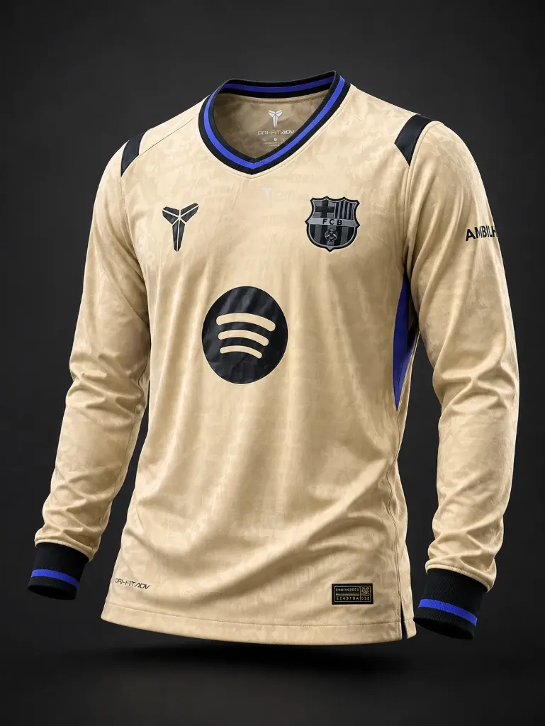 Barcelona Away Long Sleeve Player Version (S)